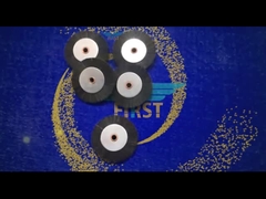 66.891.006 सर्कुलर ब्लैक हार्ड ब्रश व्हील्स प्रिंटिंग मशीन पार्ट्स 6x60mm 8x60mm