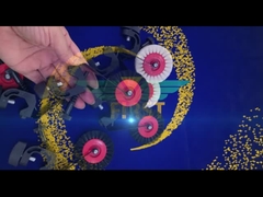 हीडलबर्ग ब्लैक व्हील ब्रश सपोर्ट एसएम74 प्रिंटिंग पार्ट्स OEM उपलब्ध धातु पार्ट्स