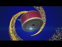 फोल्डिंग मशीन पॉलीयुरेथेन प्रिंटिंग पार्ट्स के लिए लाल रंग का सक्शन व्हील 124 * 70 मिमी