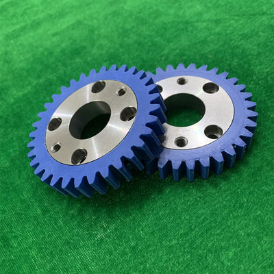 सकुरा मशीन के पुर्जों के लिए 33 टीथ ब्लू गियर आयरन प्रिंटिंग प्रेस स्पेयर पार्ट्स
