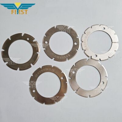 हीडलबर्ग स्टील फोल्डिंग मशीन काटने के ब्लेड सफेद स्टील में यू/वी आकार के विकल्प