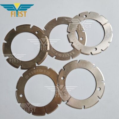 हीडलबर्ग स्टील फोल्डिंग मशीन काटने के ब्लेड सफेद स्टील में यू/वी आकार के विकल्प