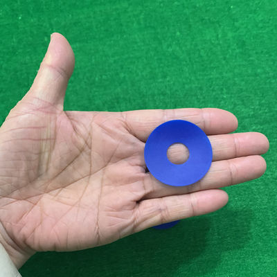 38 X 15 X 0.8mm फ्लैट रबर सकर नीला रंग मानक आकार आकार